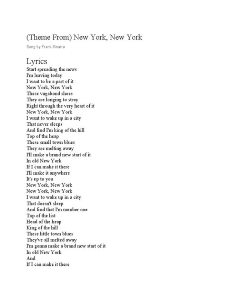 Ryan Adams’s
New York, New York Lyrics